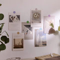 minimalist simple white wall collage cards set wall decor roomtery