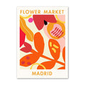 vibrant colorful flower market modern aesthetic canvas wall art prints roomtery