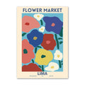 vibrant colorful flower market modern aesthetic canvas wall art prints roomtery