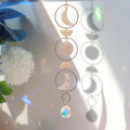 mother of pearl nacre moon phase aesthetic suncatcher light catcher roomtery