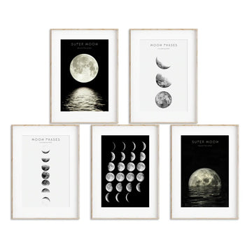 Moon Phases Canvas Posters