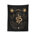 moon phases snake aesthetic tapestry wall hanging decor roomtery