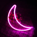 wall mount moon neon sign soft aesthetic room decor roomtery