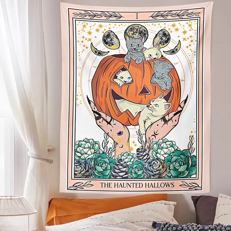 Moon Mushroom Tarot Tapestry Shop Online on roomtery