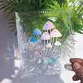 sunlight sun catcher stickers window rainbow light sticker mushroom aesthetic print roomtery