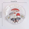 sunlight sun catcher stickers window rainbow light sticker mushroom aesthetic print roomtery