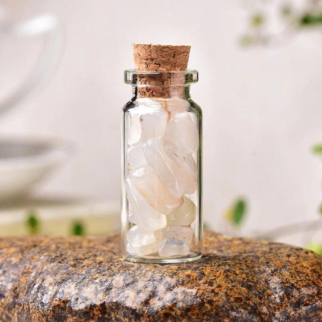 natural crystals decor flask desk accessory fairycore aesthetic room roomtery