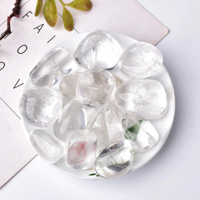 natural polished tumbled crystals decor fairycore aesthetic room roomtery