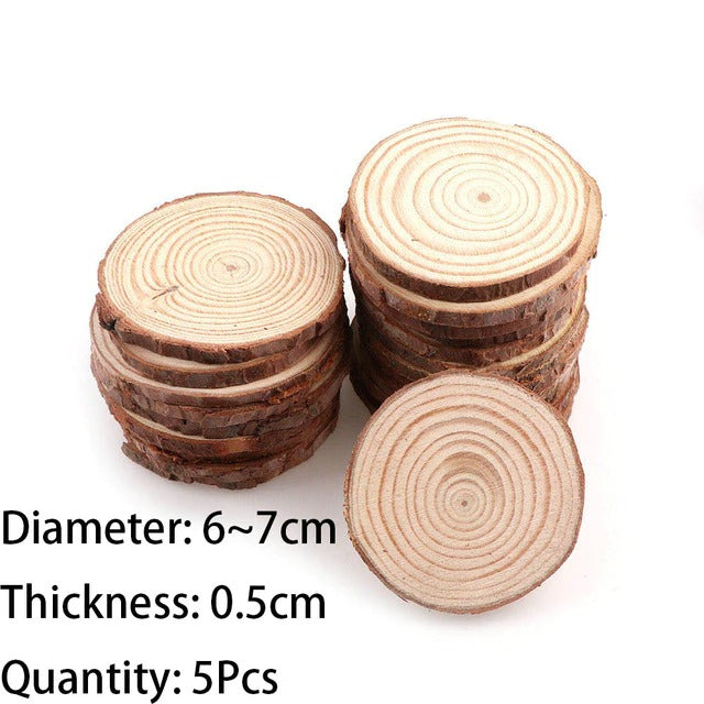 natural wooden slice coasters cottagecore aesthetic room decor roomtery