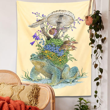 Old Forest Frog Tapestry