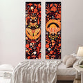 orange color fairy aesthetic wall hanging tapestry night moth skull style roomtery