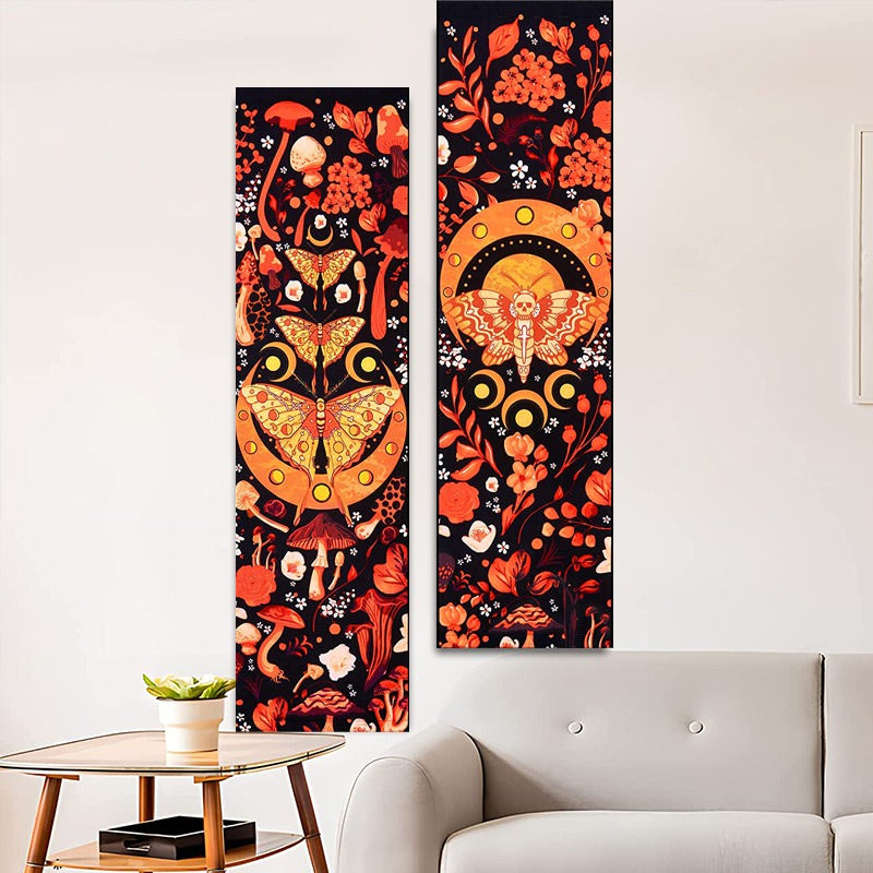 Orange best sale wall tapestry