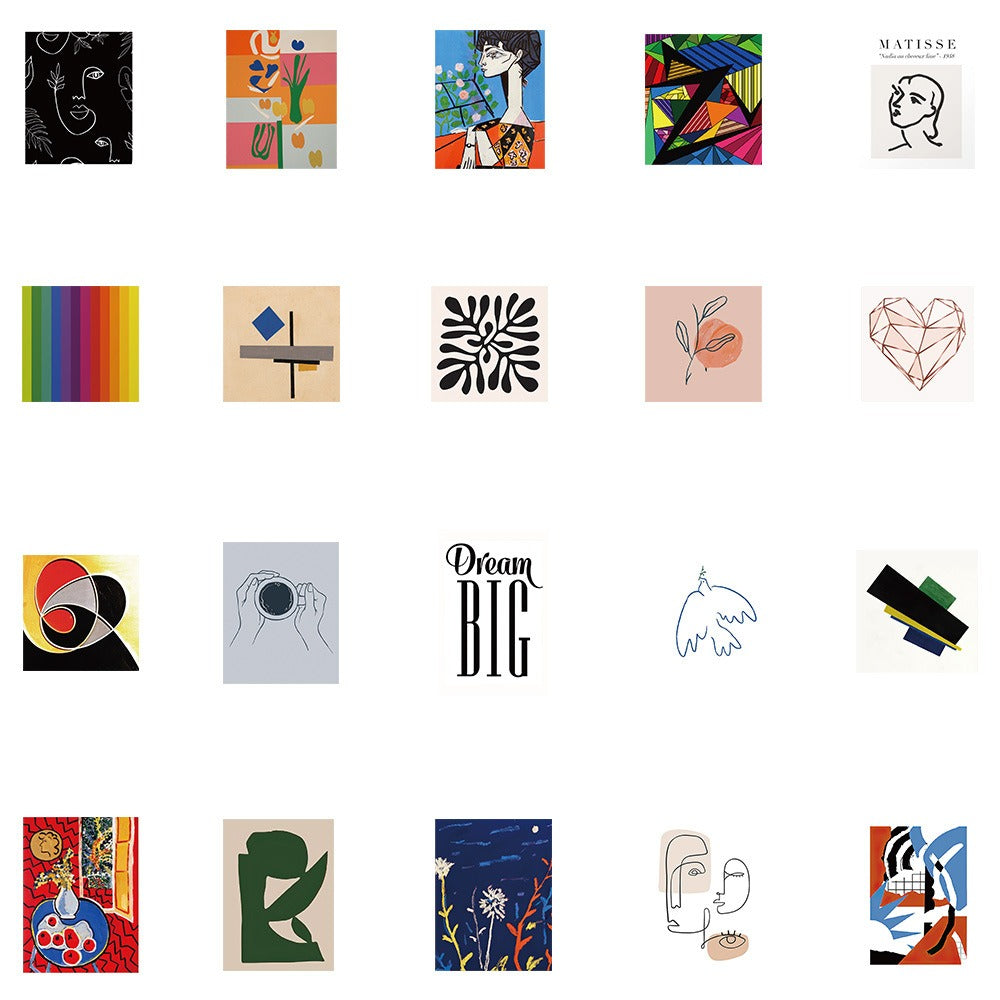 Outline Art Sticker Pack - Shop Online on roomtery