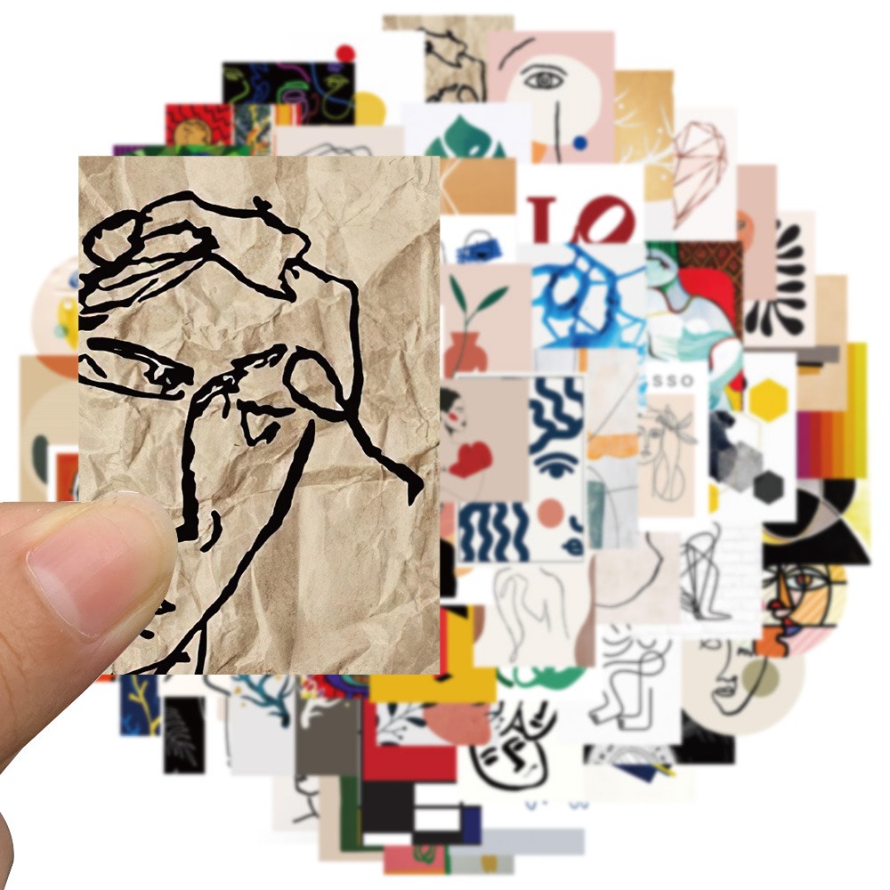 Sticker Put Line Outline Art Sticker Pack - Shop Online on roomtery