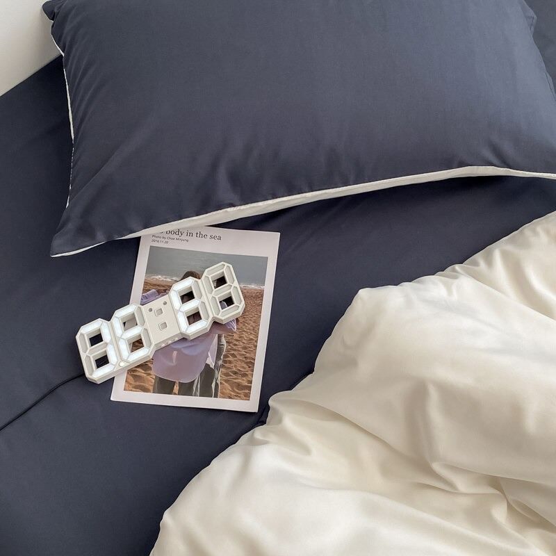 pale dusty colors plain bedding aesthetic duvet cover minimalistic sheet set roomtery