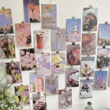 Pale Roses Wall Collage Prints