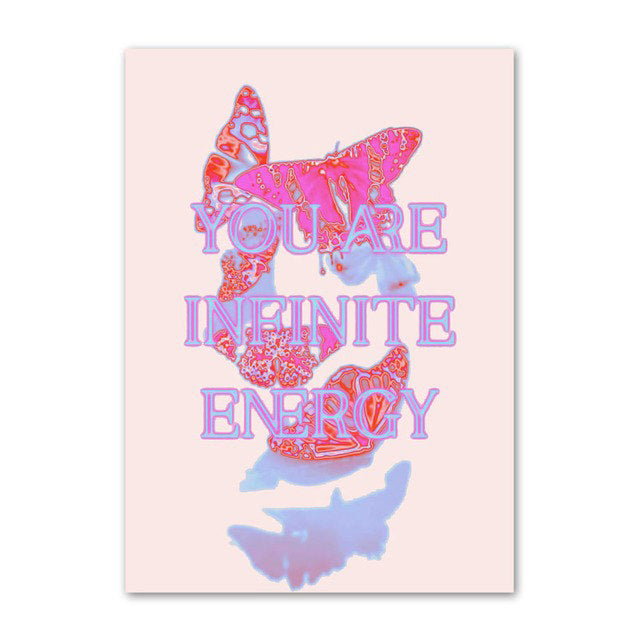 vintage pale gradient canvas wall art aesthetic posters with quotes roomtery