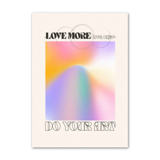 vintage pale gradient canvas wall art aesthetic posters with quotes roomtery