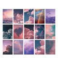 pastel aesthetic wall art poster card clouds print roomtery