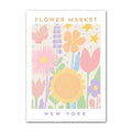 pastel aesthetic flower market canvas wall art floral print posters roomtery