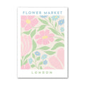 pastel aesthetic flower market canvas wall art floral print posters roomtery