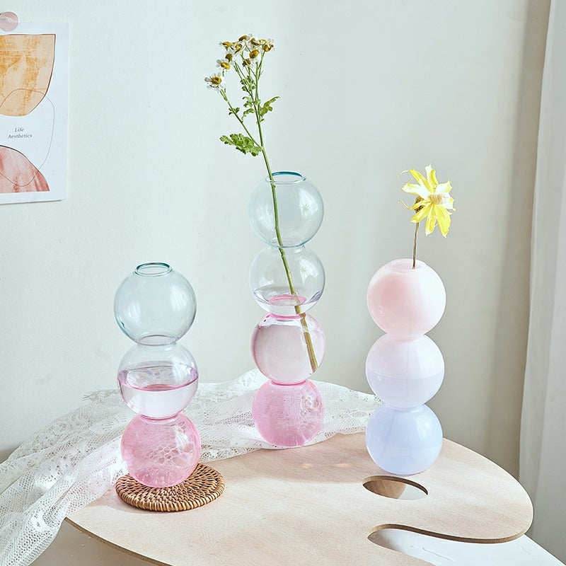 pastel glass bubble vase danish pastel aesthetic desk decor roomtery