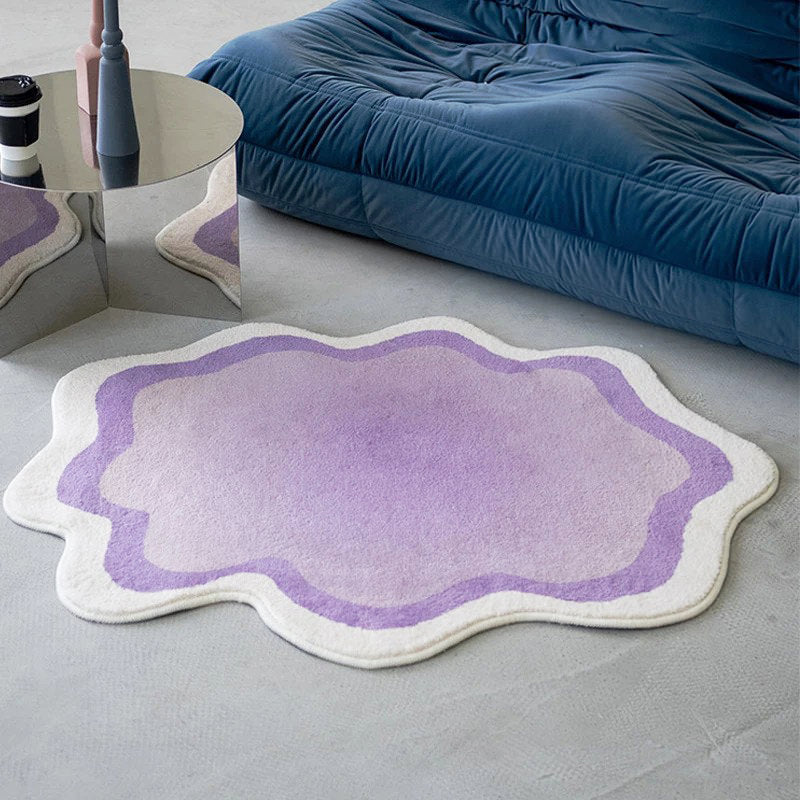 pastel blob irregular accent rug danish pastel aesthetic pastel gradient accent carpet roomtery