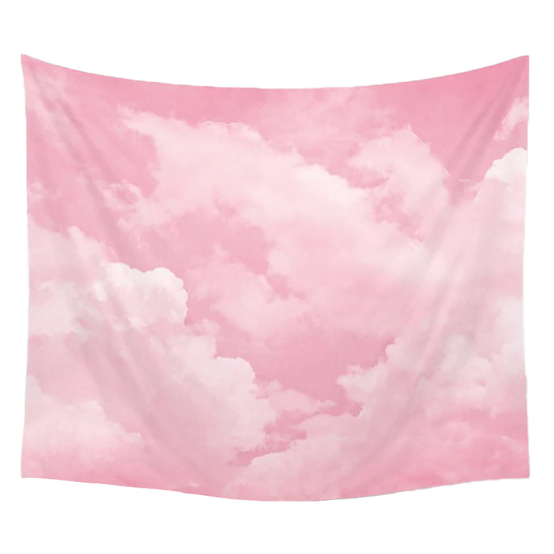 pastel pink clouds wall tapestry aesthetic room roomtery