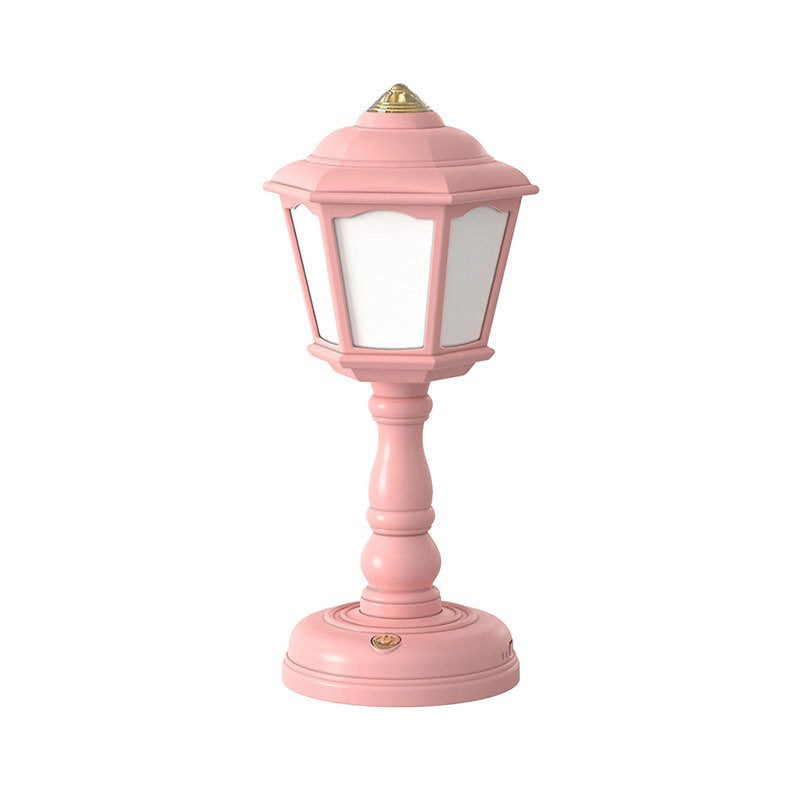 retro danish pastel cottagecore aesthetic pastel mini table lamp night light roomtery