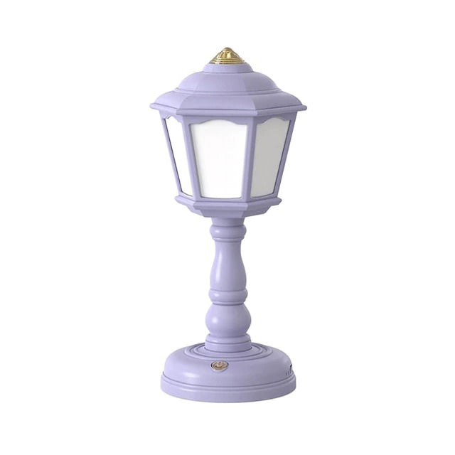 retro danish pastel cottagecore aesthetic pastel mini table lamp night light roomtery