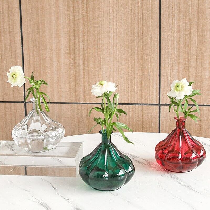 patty pan shaped glass vase desk aesthetic decor roomtery