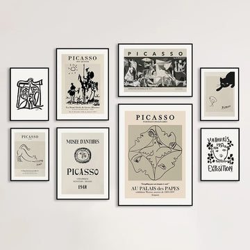 morbiditet Repressalier klokke Picasso Outline Sketches Canvas Posters - Shop Online on roomtery