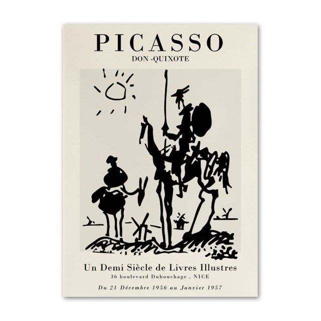 picasso outline sketches canvas wall art posters roomtery