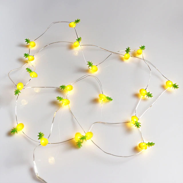 pineapple decorative fairy string lights aesthetic decor roomtery