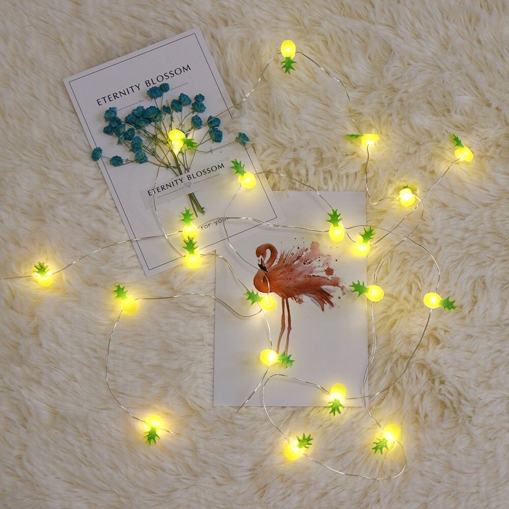 pineapple decorative fairy string lights aesthetic decor roomtery