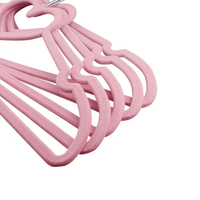 aesthetic room pink heart shaped hangers roomtery