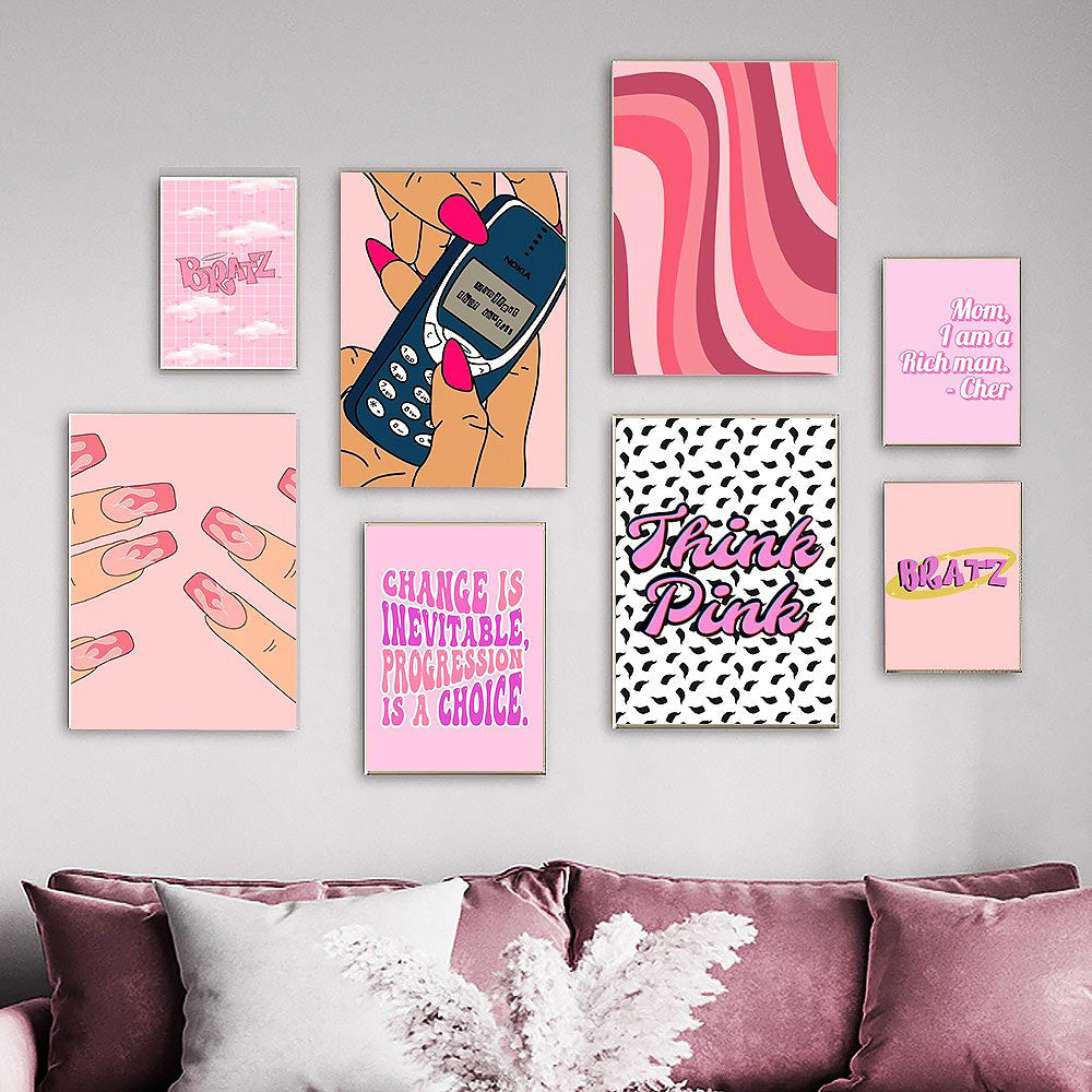pink posters