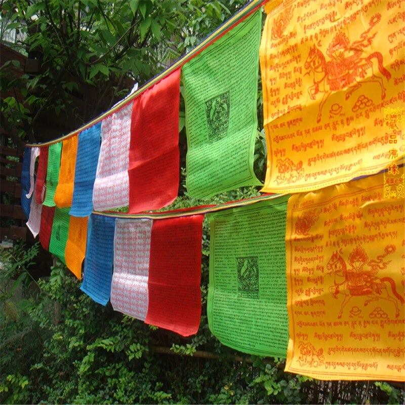 tibetan temple chain prayer flags aesthetic wall decor roomtery