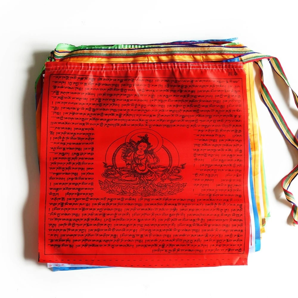 tibetan temple chain prayer flags aesthetic wall decor roomtery