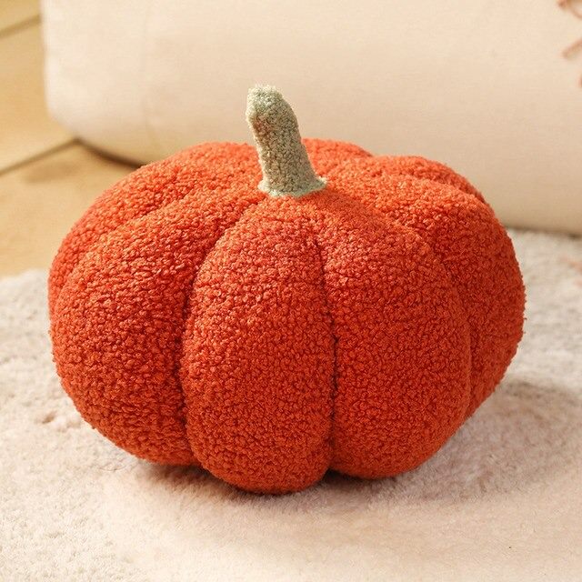 pumkin halloween plush pillow throw toy cushion stuffed pumpkin halloween aesthetic decor roomtery