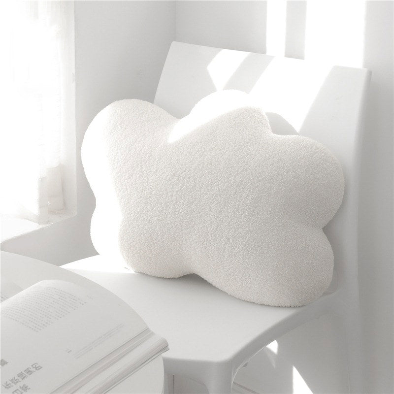 soft plush pure white cloud tufted throw cushion pillow roomtery