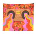 indie room aesthetic tapestry vintage tape and rainbows roomtery