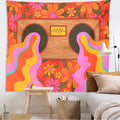 indie room aesthetic tapestry vintage tape and rainbows roomtery