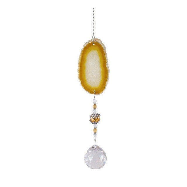 raw stone sun light crystal suncatcher wall hanging rainbow maker lightcatcher crystal pendant shining hanging sun catcher roomtery