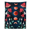 Red Moon Mushrooms Tapestry