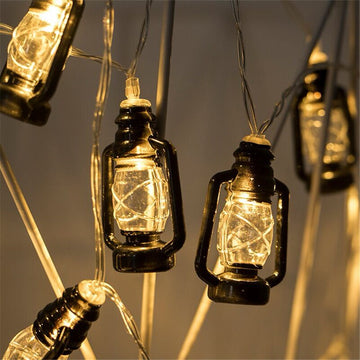 tero style cottagecore aesthetic vintage lantern fairy string lights roomtery