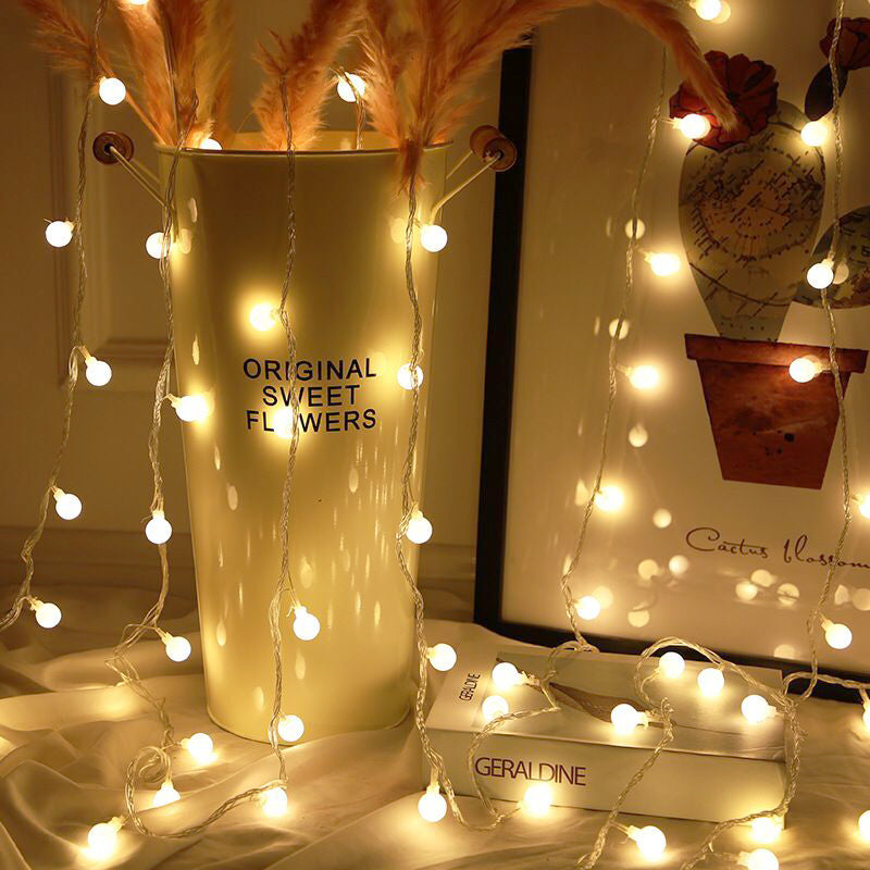 roomtery aesthetic warm light bulb string light set