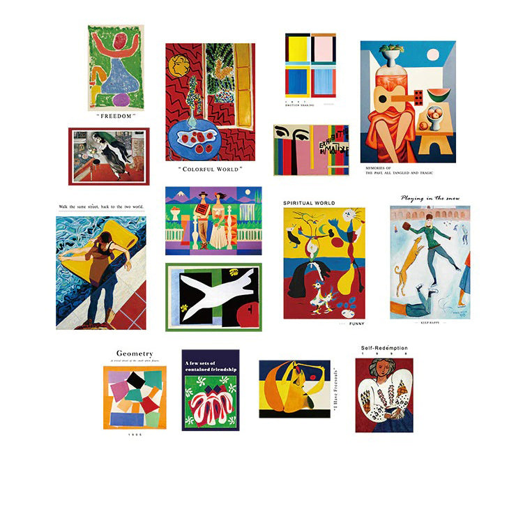 art hoe poster card set of 15 aesthetic room roomtery