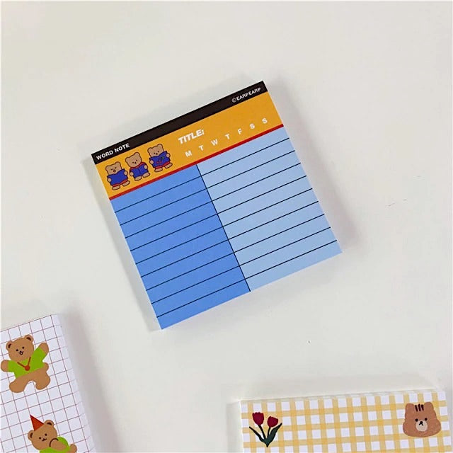cutee daily stickers to do list pack aesthetic room roomtery