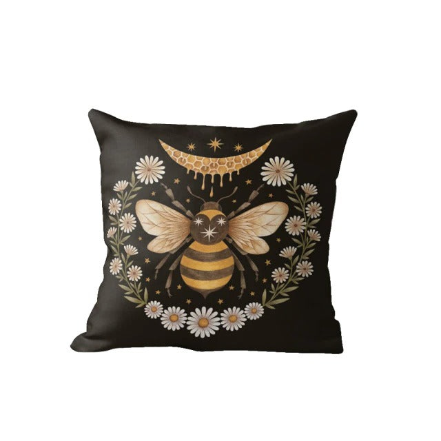 alt room indie aesthetic night moth pillow cover roomtery